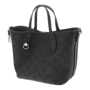 Louis Vuitton Monogram Blossom Noir Leather Black Mahina Handbag